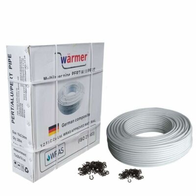 FUSSBODENHEIZUNGSROHR PERT AL 16mm (wärmer) 50m, 100m, 200m + GRATIS ROHRKLAMMER