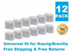 Premium Keurig/Breville Replacement Charcoal Coffee Water Filters, Pack of 12