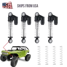 4PCS Double Tube Shock Absorbers for 1/24 RC Car Crawler Axial SCX24 90081 US