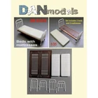 Accessories for Diorama. Beds with Mattresses 2 pcs Dan Models 35288 Scale 1:35