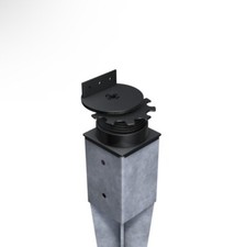 Terrassenlager Einschlaghülsen 91x91mm Einschlagbodenhülsen Stelzlager Stellfüße