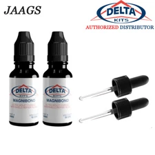 2 PACK - Delta Kits MAGNIBOND RESIN Windshield Rock Chip Crack Repair 18cps -USA