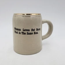 Vintage Stein Mug Stoneware | Quote | Glass Houses | Pre-Prohibition?
