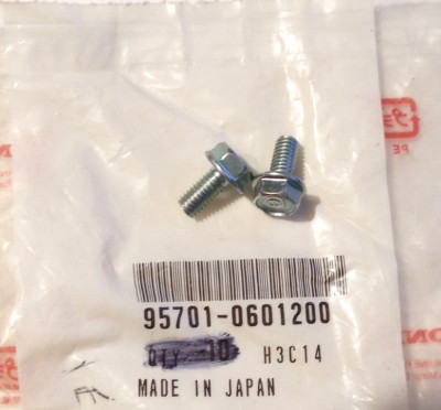 ado 4点 Honda Flange Bolt 6X12 NOS 95701-0601200 Qty. 2 (L-6085) | eBay