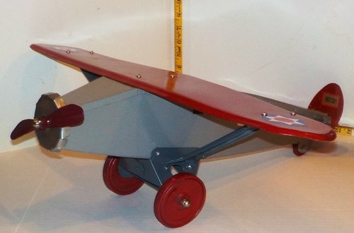 Steelcraft U. S. Mail Plane Handbuilt "REPLICA" Vintage Toy Airplane 23" x 24" - Picture 4 of 12