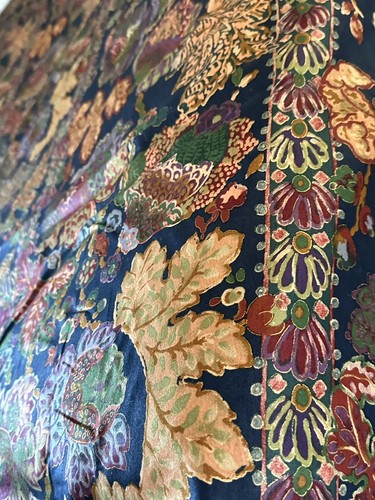 Vintage Signed 1988 French Floral Interior Fabric Design Upholstery 57 X 36 - Picture 12 of 24