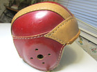 VINTAGE HUTCH H18 FOOTBALL HELMET LEATHER NO FACEGUARD ANTIQUE EXC RARE OLD SPOR — photo 2