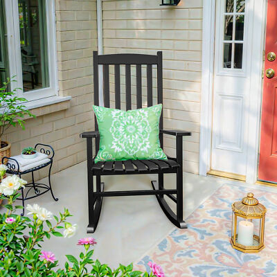 Waterproof Patio Rocking Chair Cushion Indoor Outdoor High Back
