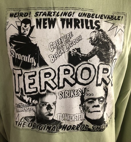 Universal Monsters Dracula Frankenstein Creature Black Lagoon Hoodie New Large - Picture 2 of 12