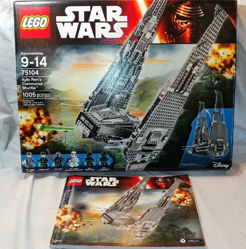Lego 75104 Kylo Ren's Command Shuttle Star Wars Complete Minifigure Box Manual - Picture 7 of 12