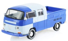 Greenlight 36130-C 1/64 Volkswagen Type 2 Crew Cab Pickup in Blue