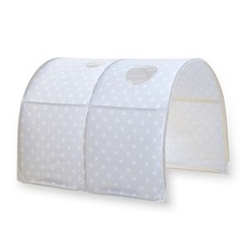 Tunnel Bett Hochbett Betttunnel für 90 cm Breite Grau mit Sternen Homestyle4u