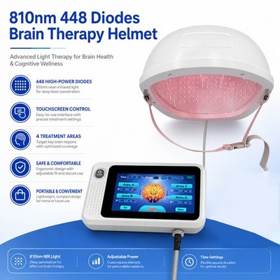Home & Professional Use 810nm Brain PBM Helmet, Memory, Focus, and Mood Support