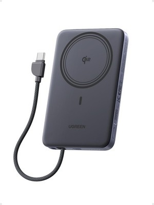 UGREEN MagFlow Air Power Bank, Ultra Slim 10000mAh 15W Magsafe Grau