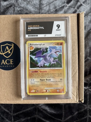Pokémon TCG Aerodactyl Arceus 13/99 Regular Rare ACE GRADING MINT 9