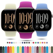 Silicone Sport Band Strap for Apple Watch Series 11 10 9 8 7 SE 40/44/41/45/46mm