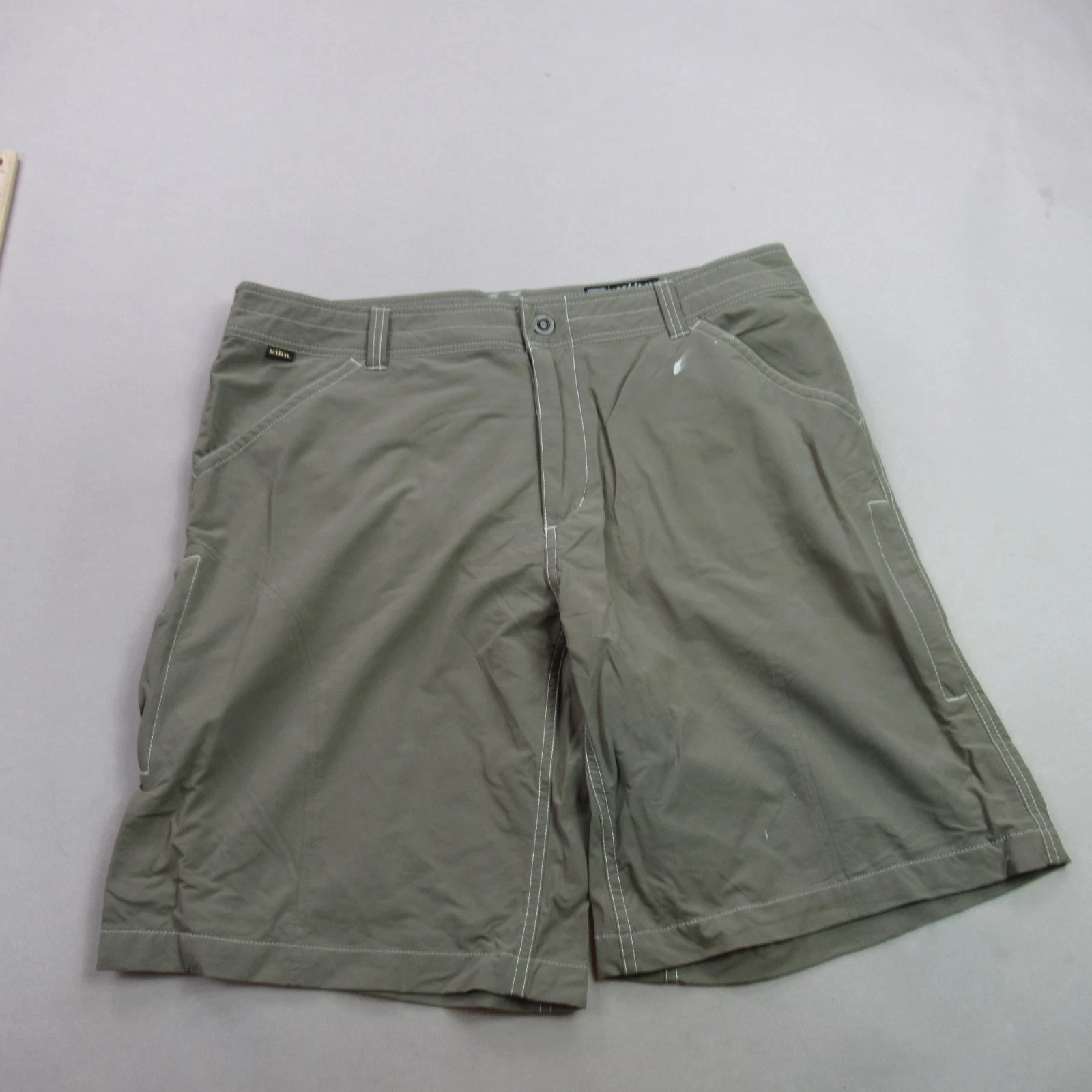 Kuhl Shorts Mens 38 Pocket Snap Lightweight Outdoors Hiking Cargo Gray