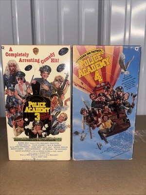 Police Academy 3 and 4 On VHS