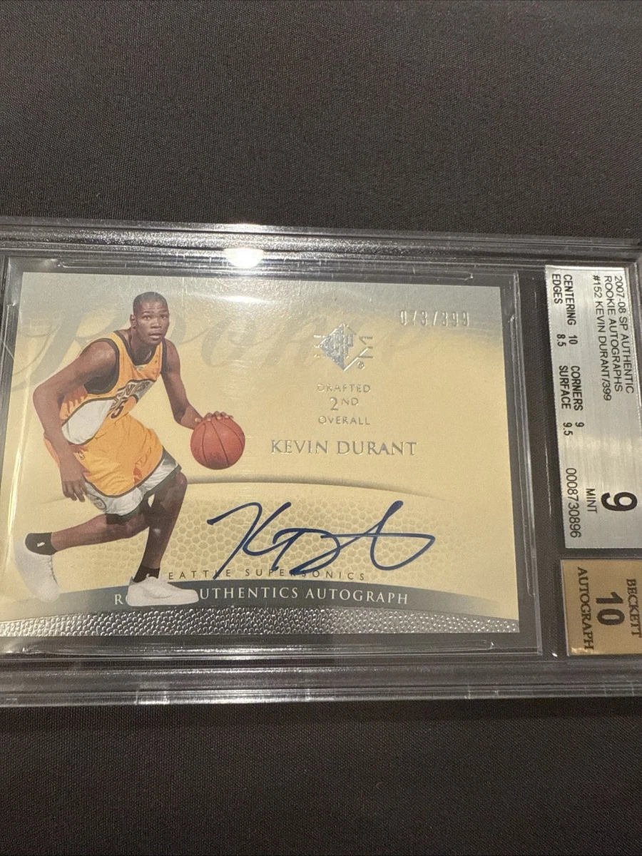 Kevin Durant Seattle Supersonics Basketball Autographed Sports