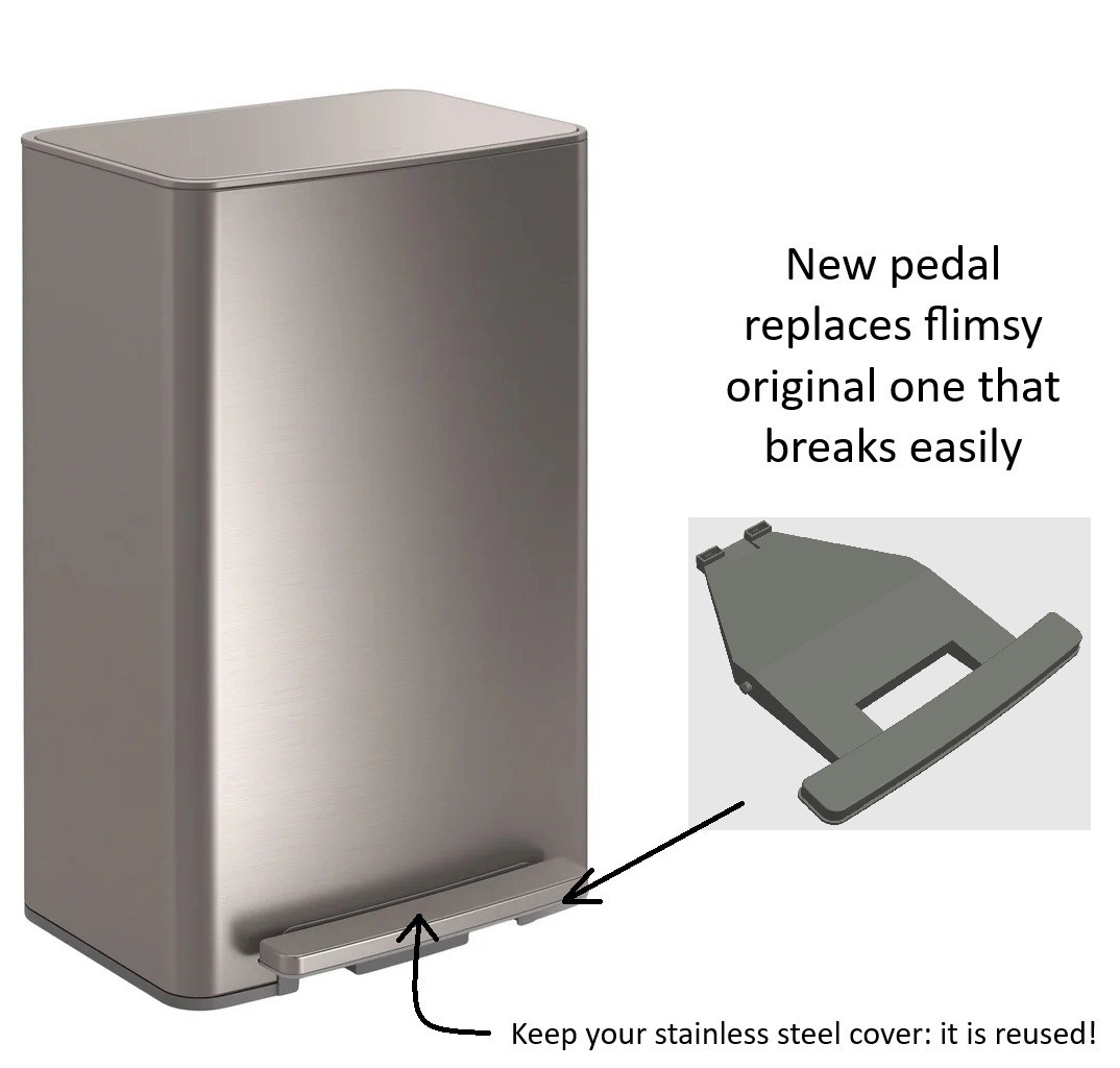 アンダーカバー クッション　TRASH Costco Kohler 47L Trash Can Lid Won't Open? Get an Improved Pedal