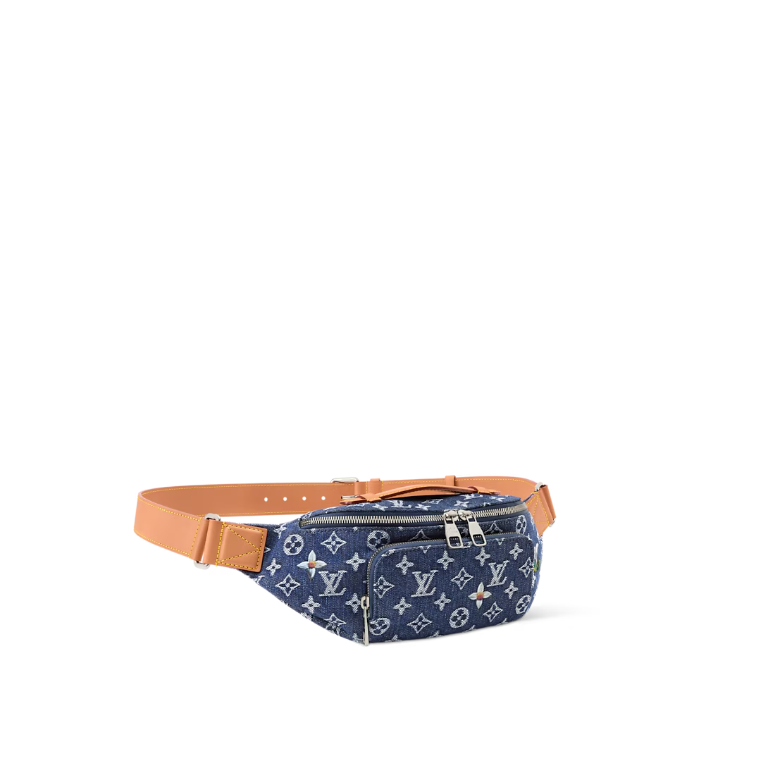 NEW Louis Vuitton Monogram Rush Bumbag Shoulder Bag Denim M27640