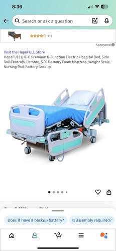 Hope Full Hospital Bed