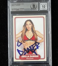 Abella Danger Signed Custom Trading Card Beckett Encapsulated Autograph Grade 10