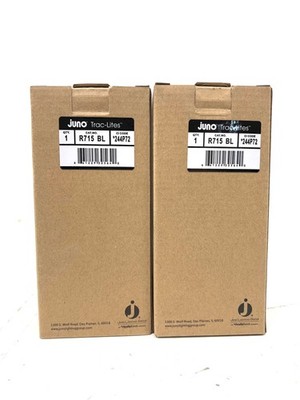 LOT OF 2 Juno Flare GU10 Black Track Heads R715BL