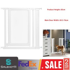 83cm Tall Expandable Pet Safety Gate for Hallway, Kitchen, and Living Room