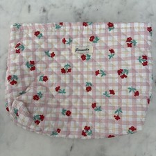 Makeup Bag Floral Cosmetic Pouch with Zipper Travel Toiletry Bag for Women Girls