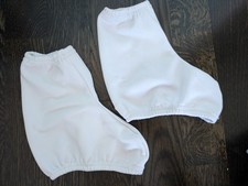 White Figure Ice Skating Boot Covers Protectors