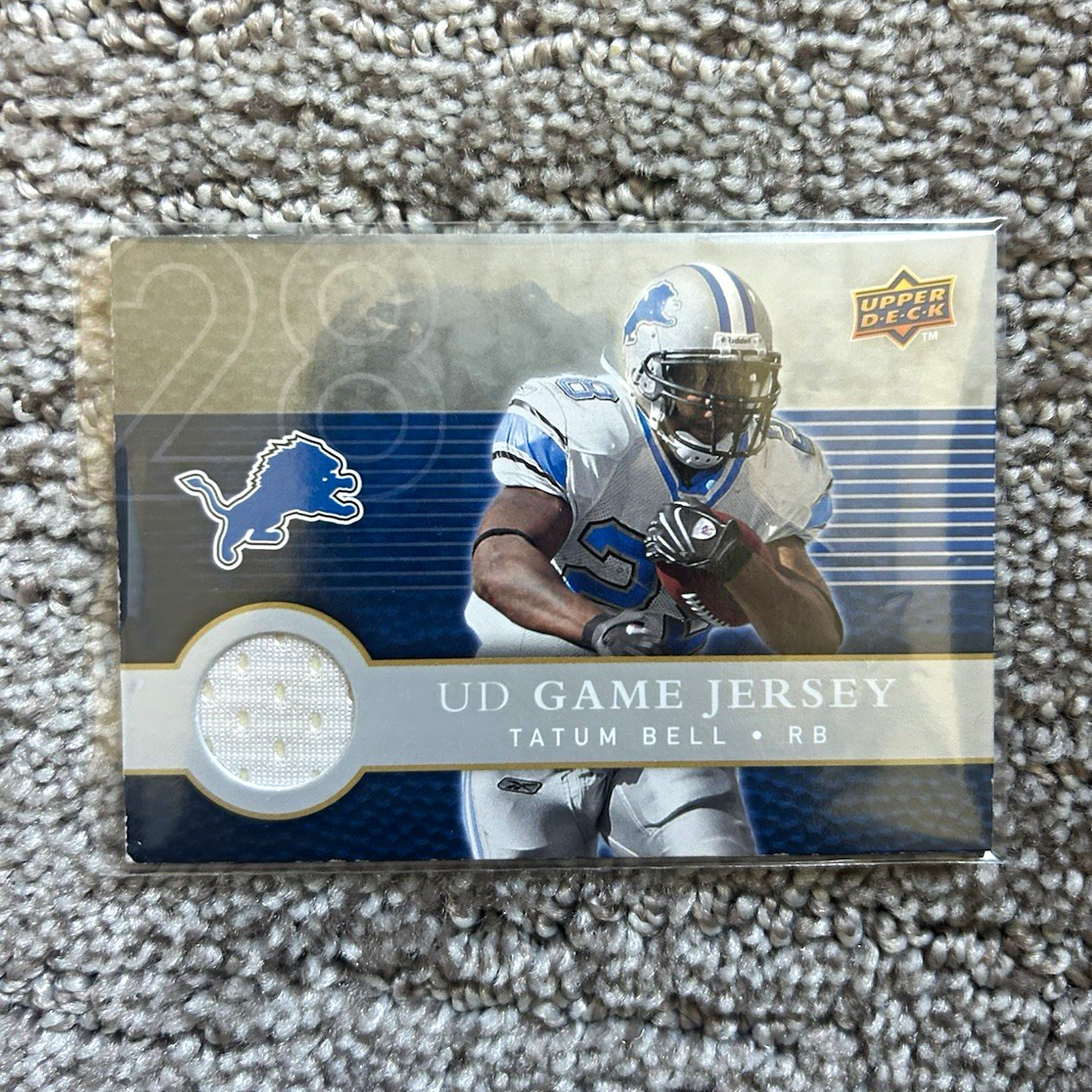 Upper Deck 2008 First Edition UD Game Jersey Tatum Bell #FGJ-TA Lions