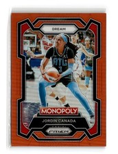 Jordin Canada 2024 Panini Prizm Monopoly WNBA #56 Orange 92/124 Dream