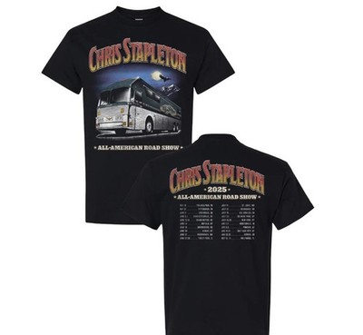 2025 Tour Bus Tee   Chris Stapleton T-Shirt