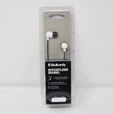 Skullcandy MIC1 Jib Earbuds Wired 3.5mm with Microphone Call  Track White/Black
