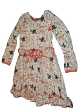 Size 5/6 Girls Halloween Pumpkin Ghost Mummy Bat Ruffle Dress NWT B103