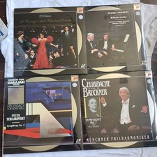 Lot of 4 Vintage 90's Sony Classical Music/Concerts Laserdiscs New/Sealed 