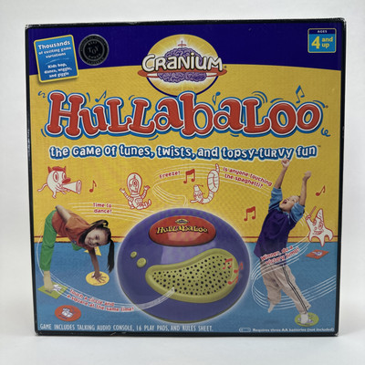 Cranium Hullabaloo The Game of Tunes Twists & Topsy-Turvy Fun 2004 New Open Box