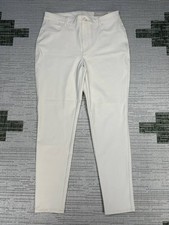Chicos Pants Womens 1 US 8 Ivory Slim Ankle New