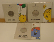 Mr. Men & Little Miss BU £5 Five Pound 3-Coin Set sealed Royal Mint Packs 2021
