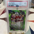 2024 Panini Select - Club Level Drake Maye #218 Neon Green Shock Prizm /499 (RC)