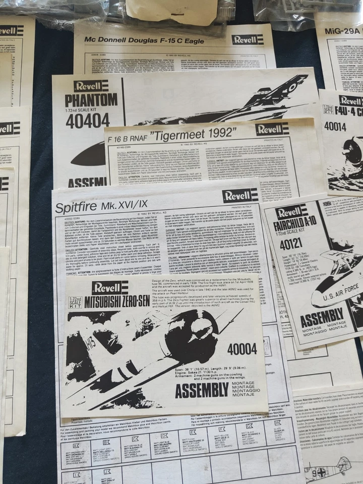 Modellini aerei Revell - scala 1:72 + extra Italeri - kit di montaggio - Immagine 3 di 4