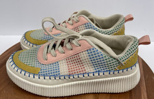 Nicole Miller New York Mixed Media Platform Sneaker Shoes New Size 7.5