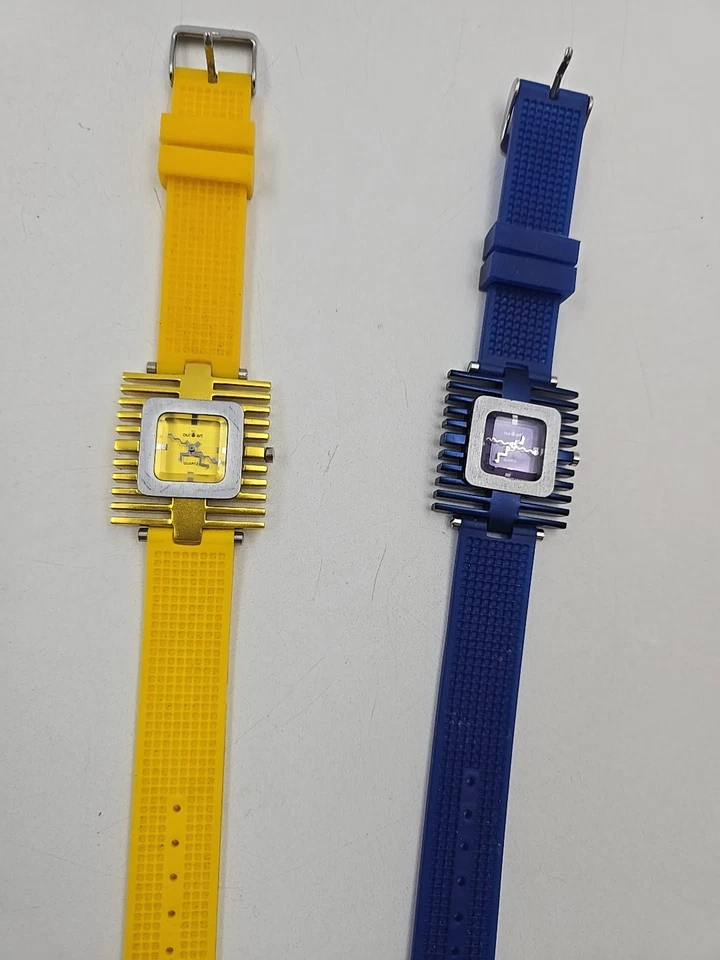 Relojes Vintage Años 90 Banda Silicona Pop Rock Disco Punk Arte Sin Probar Foto 2 de 4