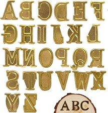 Uppercase Alphabet Wood Burning Stamps for Personalization and Branding