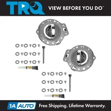 TRQ Door Handle & Bezel Kit Gray & Chrome Pair for Jeep Commander