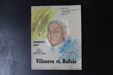 Villanova vs. Buffalo Football Program Nov 1965 Parents Day Amos Alonzo Stagg