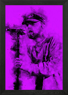 Mac Miller Gerahmtes Wandbild Poster Leinwanddruck Bild