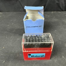 Pittsburgh Metal Stamping Set 36 Stamps In Box 1/16