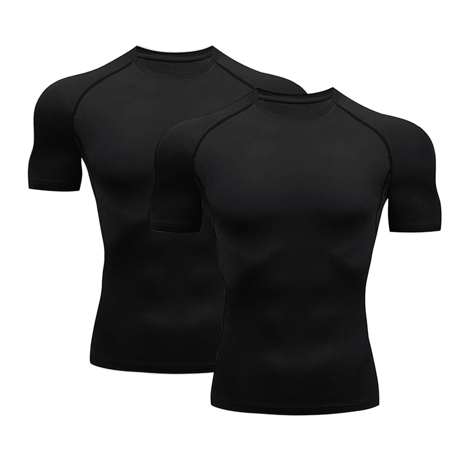 Compression shirt men's short sleeve functional shirt baselayer quick-drying...